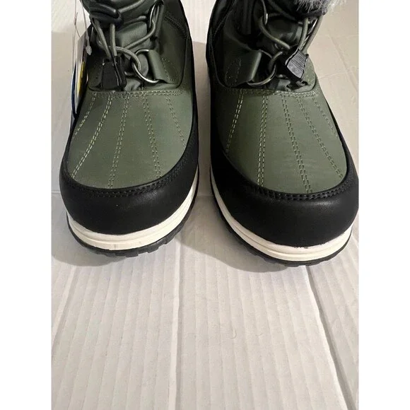 Weatherproof Green Black Faux Fur Snow Boots Women’s Size 9 – Waterproof Winter - Picture 8 of 9